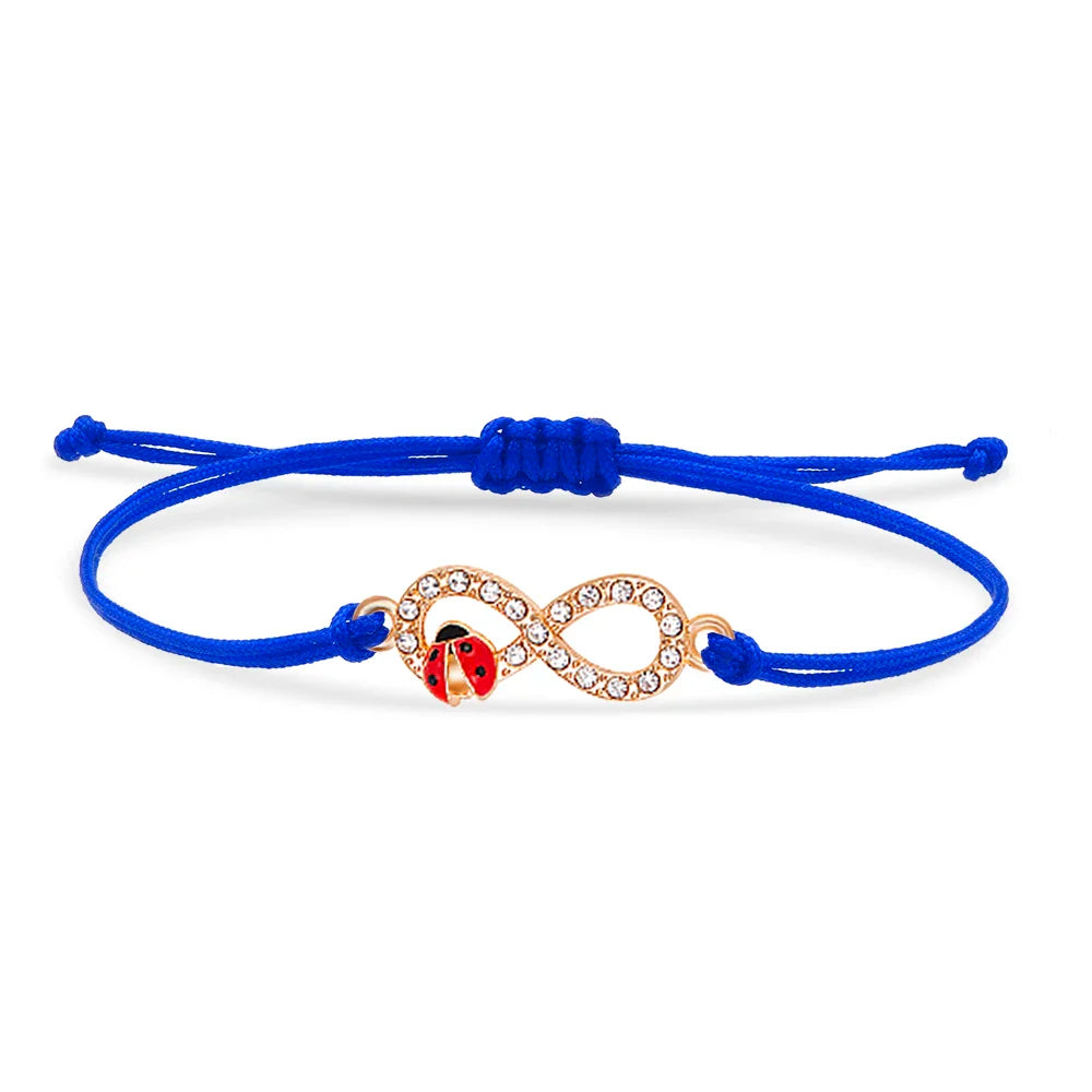 Lieveheersbeestje infinity armband