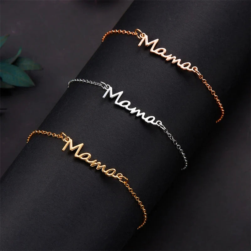 Mama stainless steel armband