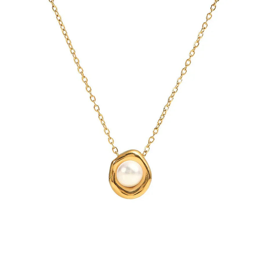 Vergulde zoutwaterparelketting