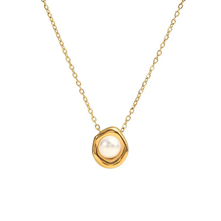 Vergulde zoutwaterparelketting